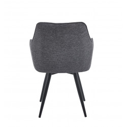Fauteuil Sassari Gris Foncé Pivotant 180° – Élégance & Confort Pro