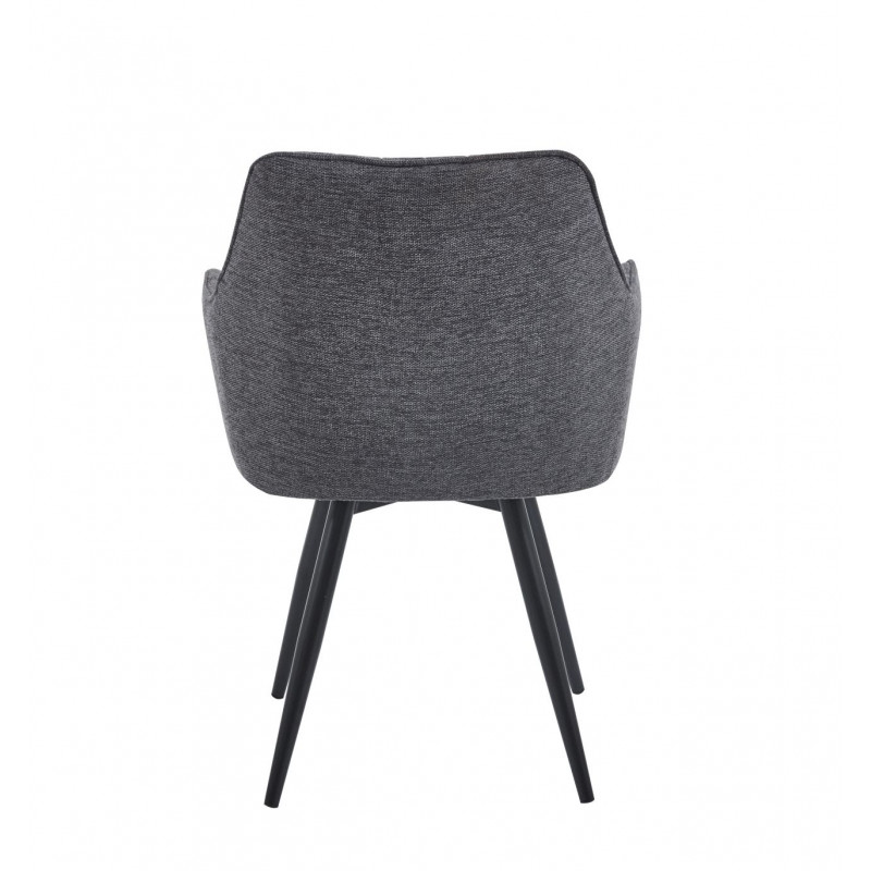 Fauteuil Sassari Gris Foncé Pivotant 180° – Élégance & Confort Pro