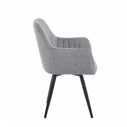 Fauteuil Sassari Gris Clair Pivotant 180° – Design Moderne & Confort