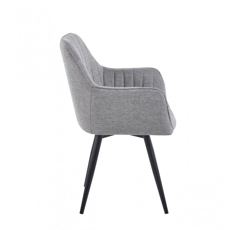 Fauteuil Sassari Gris Clair Pivotant 180° – Design Moderne & Confort