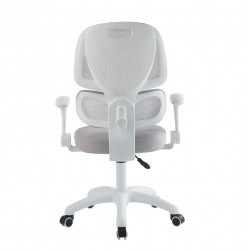 Fauteuil pivotant ERGOFLEX – Gris & structure blanche