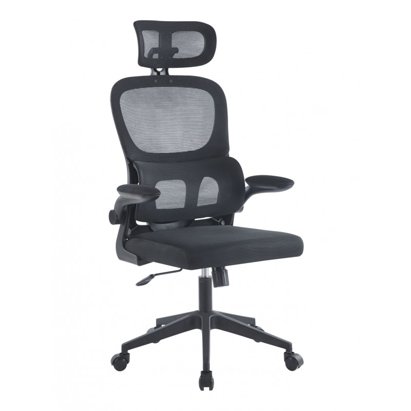 Fauteuil ergonomique ERGOMAX – Noir & structure noire