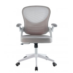 Fauteuil ERGOLIGHT – Gris clair & structure blanche