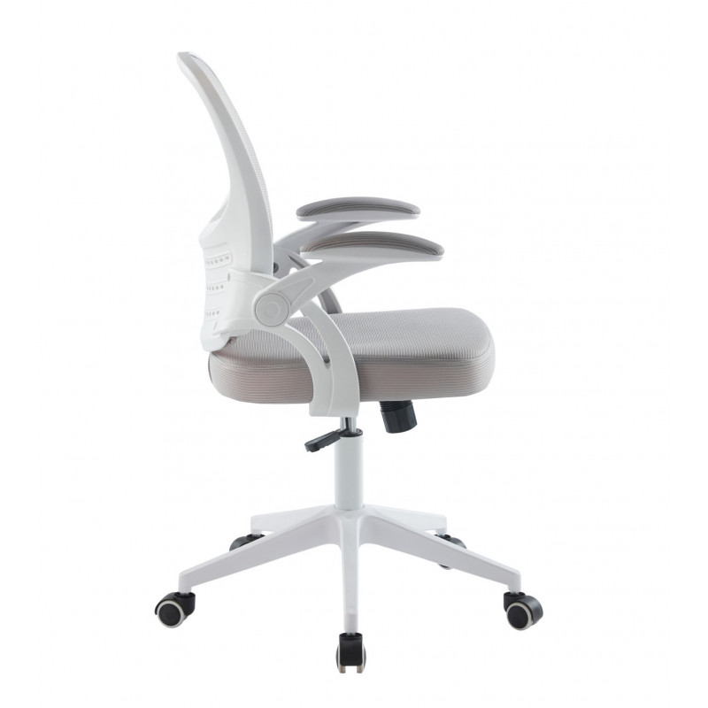 Fauteuil ERGOLIGHT – Gris clair & structure blanche