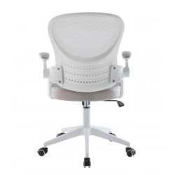 Fauteuil ERGOLIGHT – Gris clair & structure blanche