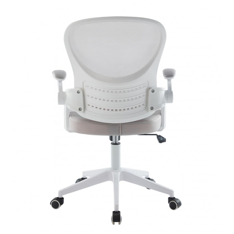 Fauteuil ERGOLIGHT – Gris clair & structure blanche