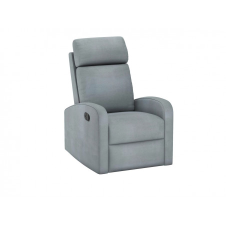 Fauteuil inclinable VERONA velours gris – Confort & design moderne