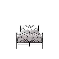 Lit en métal 120x200 noir – design élégant et robuste | Golddeco