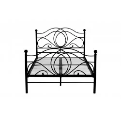 Lit en métal 120x200 noir – design élégant et robuste | Golddeco