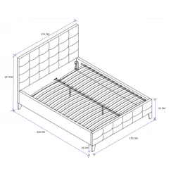 Lit capitonné 160x200 velours beige – design élégant et confort premium | Golddeco