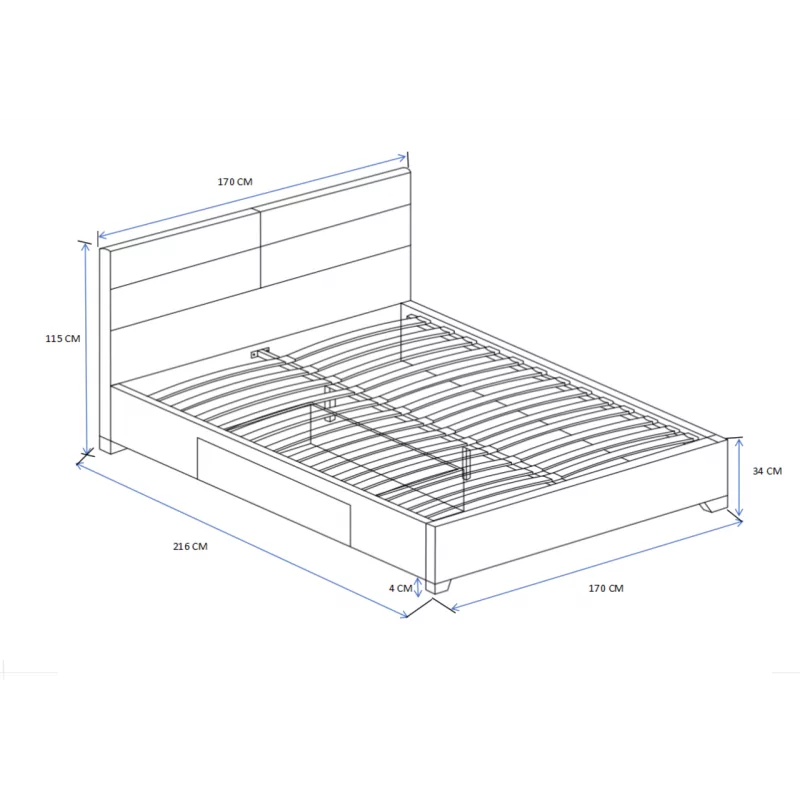 Lit capitonné 160x200 en velours beige – design élégant avec tiroir de rangement | Golddeco