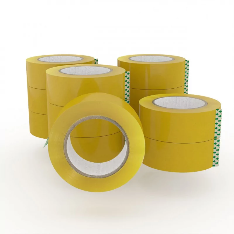 Ruban adhésif d’emballage transparent 125 m x 45 mm – Haute résistance | Golddeco