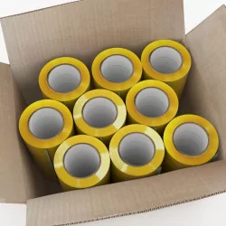 Ruban adhésif d’emballage transparent 125 m x 45 mm – Haute résistance | Golddeco