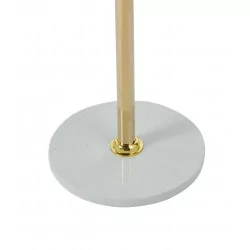 Porte-manteau design doré – Base aspect marbre blanc | Golddeco