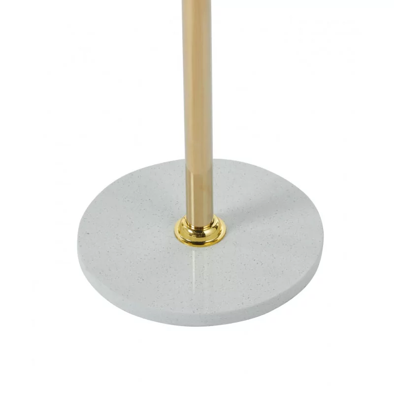 Porte-manteau design doré – Base aspect marbre blanc | Golddeco