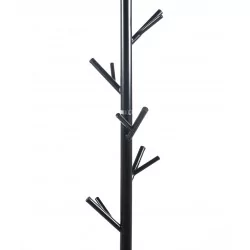 Porte-manteau moderne noir – Base ronde aspect marbre noir | Golddeco