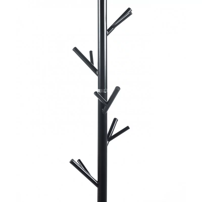 Porte-manteau moderne noir – Base ronde aspect marbre noir | Golddeco