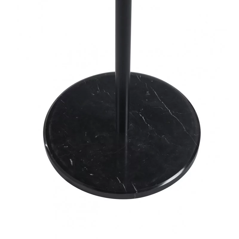 Porte-manteau moderne noir – Base ronde aspect marbre noir | Golddeco