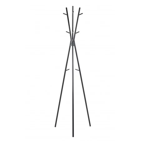 Porte-manteau trépied design noir – Structure métal thermolaqué | Golddeco