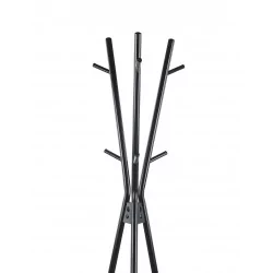 Porte-manteau trépied design noir – Structure métal thermolaqué | Golddeco