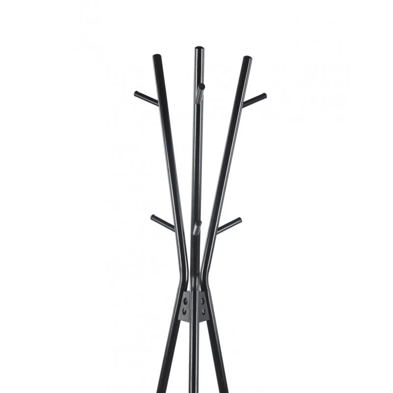 Porte-manteau trépied design noir – Structure métal thermolaqué | Golddeco