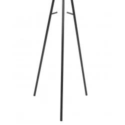 Porte-manteau trépied design noir – Structure métal thermolaqué | Golddeco