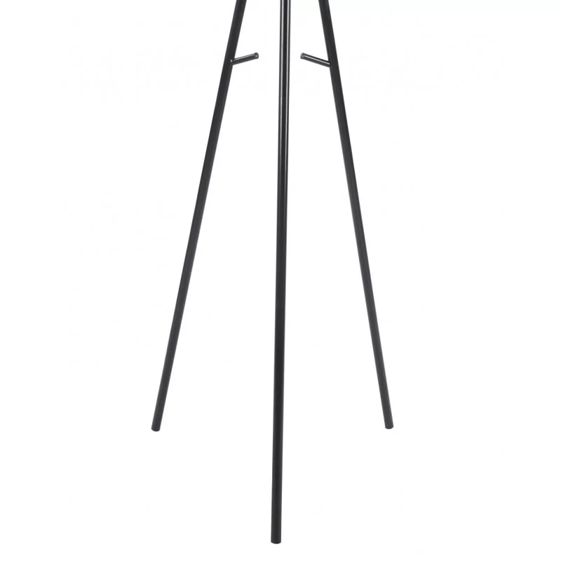 Porte-manteau trépied design noir – Structure métal thermolaqué | Golddeco