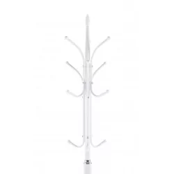 Porte-manteau design blanc – Métal thermolaqué & base stable | Golddeco