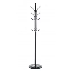 Porte-manteau design noir – Métal thermolaqué & base stable Golddeco