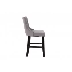 Tabouret WINDSOR velours gris – Élégance et confort bar