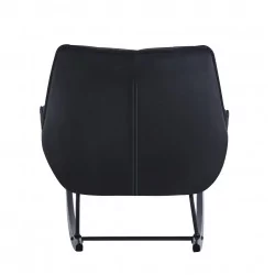 Fauteuil à bascule NORDIC noir – Élégance & confort moderne