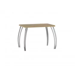 Table Arcadia Compact – Chêne artisanal & chrome Golddeco