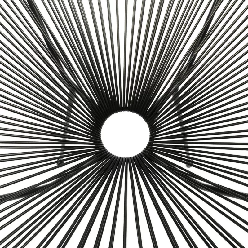 Fauteuil Lounge Noir en Technorattan – Look Design et Léger | Golddeco