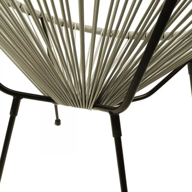 Fauteuil Lounge Beige en Technorattan – Élégance Naturelle | Golddeco