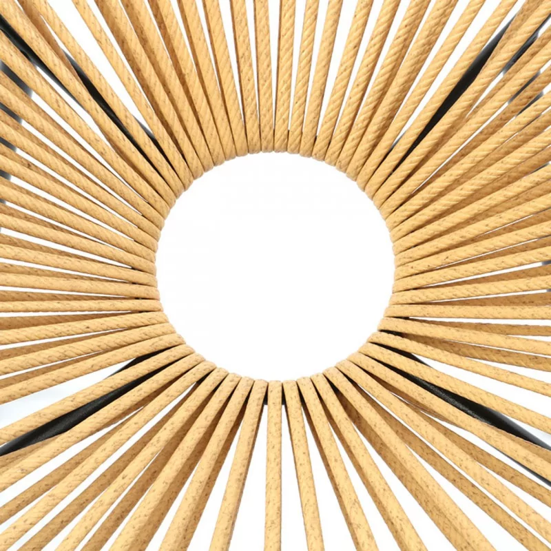 Fauteuil Lounge en Technorattan Naturel – Style Décontracté & Élégant