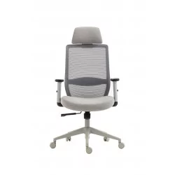 Fauteuil ERGOMAX – Gris clair intégral ergonomique
