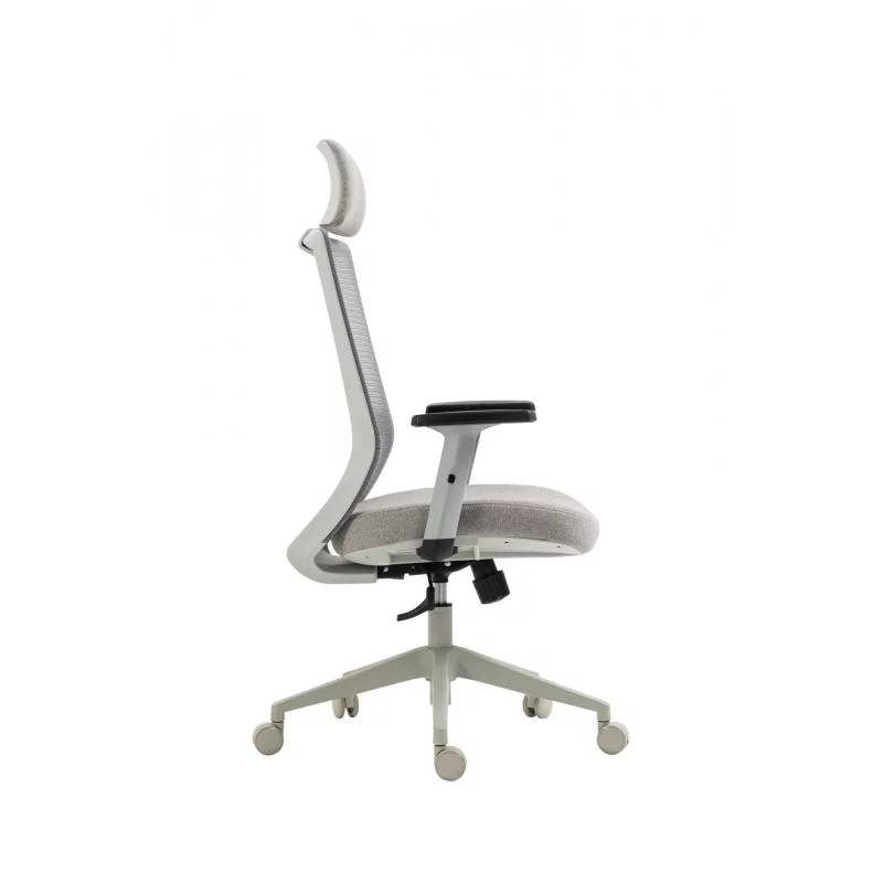 Fauteuil ERGOMAX – Gris clair intégral ergonomique