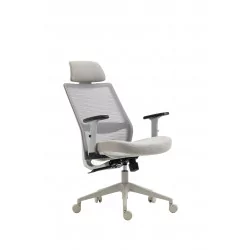 Fauteuil ERGOMAX – Gris clair intégral ergonomique