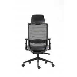 Fauteuil ERGOLINE – Noir & Gris ergonomique design