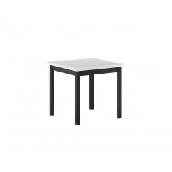 Table Carrée Modena Blanc & Noir – Élégance Moderne Golddeco