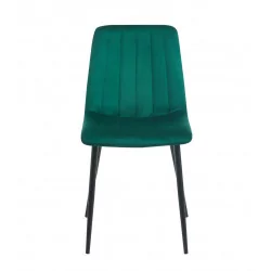 Chaise Colins Velours Vert Émeraude – Élégance et Confort