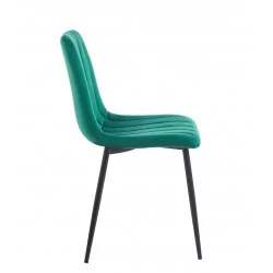 Chaise Colins Velours Vert Émeraude – Élégance et Confort