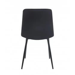 Chaise Colins velours noir – Élégance intemporelle & confort Golddeco