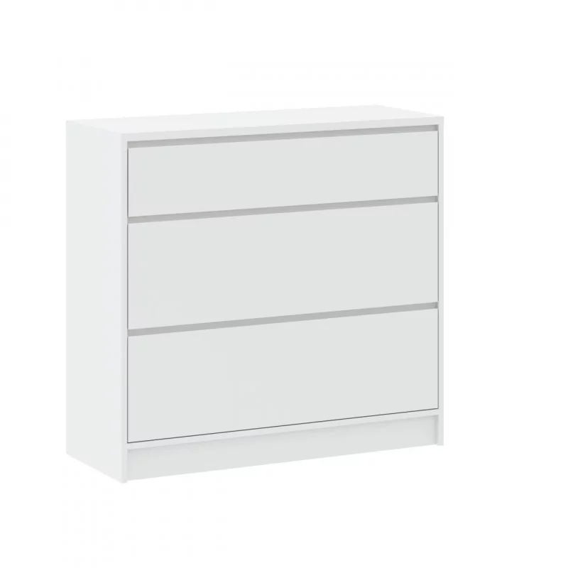 Commode LORIS 3 tiroirs blanche – Design épuré & lumineux | Golddeco