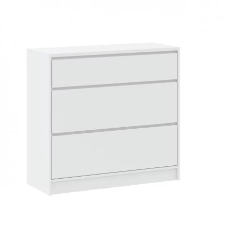 Commode LORIS 3 tiroirs blanche – Design épuré & lumineux | Golddeco