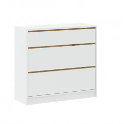 Commode LORIS 3 tiroirs blanche – Design épuré & lumineux | Golddeco