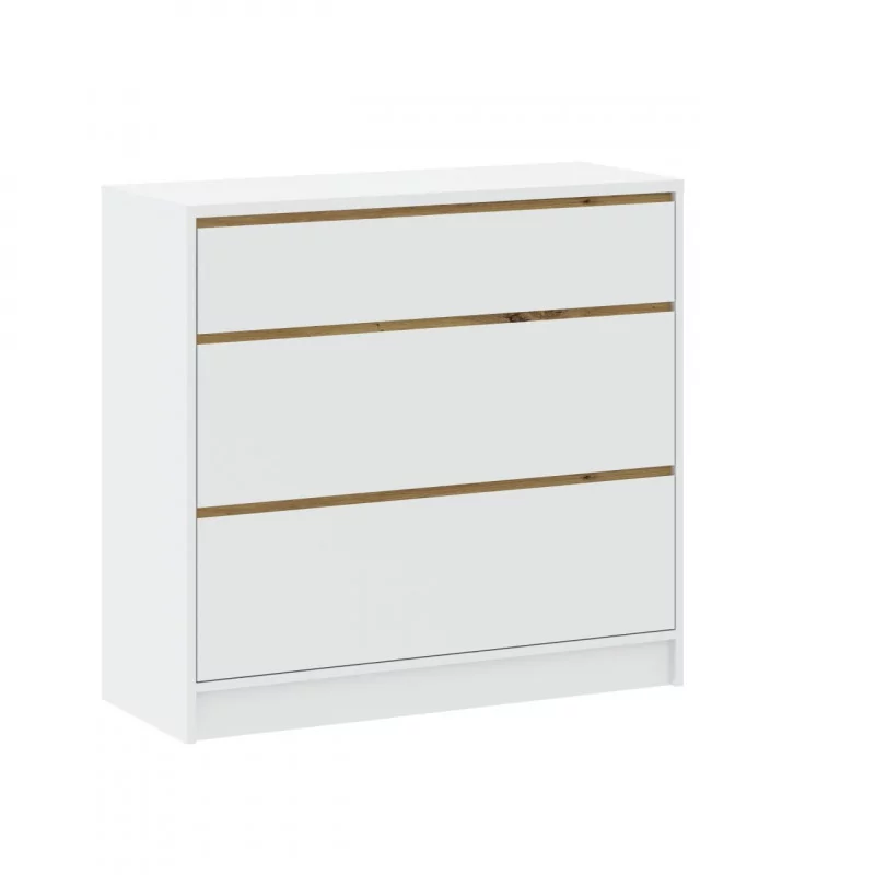 Commode LORIS 3 tiroirs blanche – Design épuré & lumineux | Golddeco