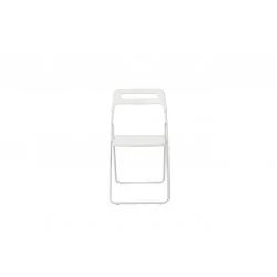 Chaise pliante Bea blanche – Pratique & design minimaliste Golddeco