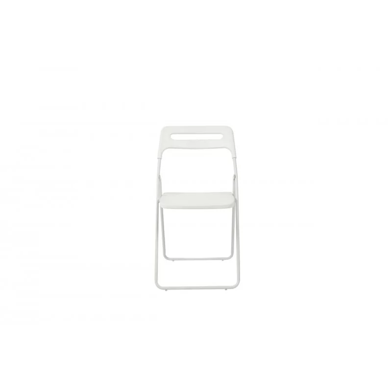 Chaise pliante Bea blanche – Pratique & design minimaliste Golddeco
