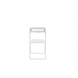 Chaise pliante Bea blanche – Pratique & design minimaliste Golddeco
